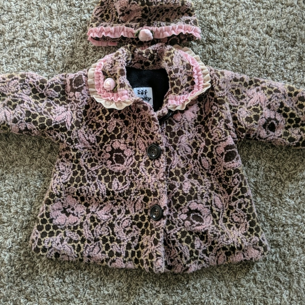 Corky & Co 12 month coat and hat